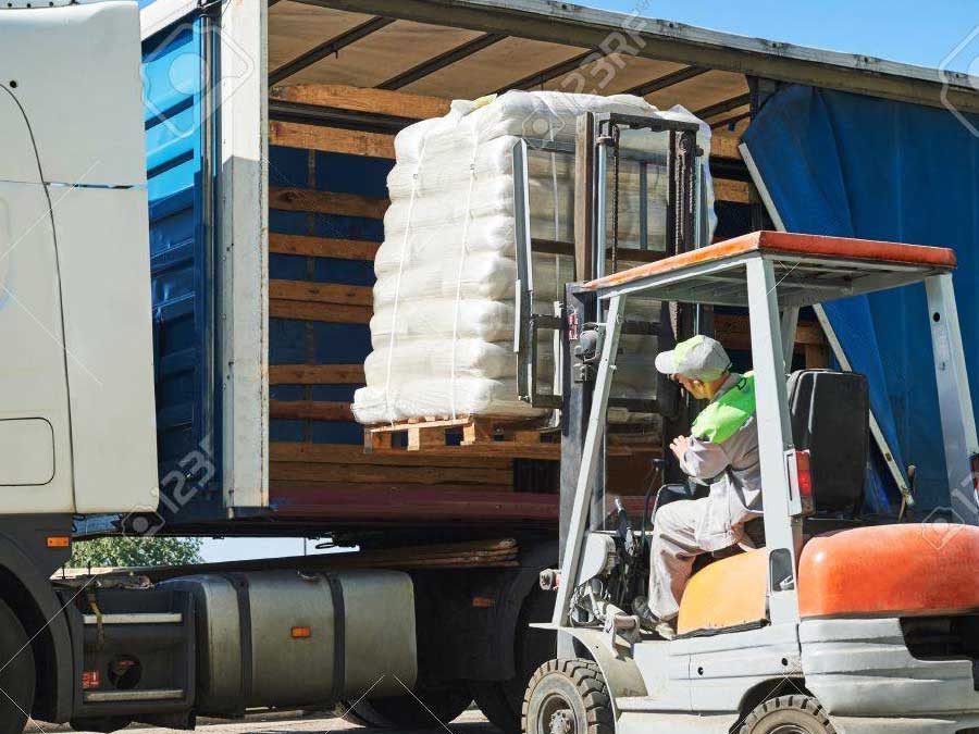 Warehouse Loading Dock crushed glass abrasive